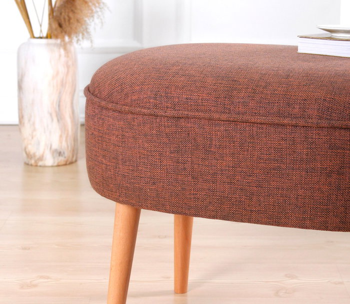 Atelier Del Sofa Puf Bohemio Rojo Teja